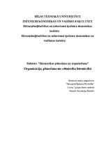 Research Papers 'Organizācija, plānošana un celtniecība būvniecībā', 1.