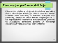 Presentations 'E-komercijas platforma Magento', 3.