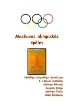 Research Papers 'Maskavas Olimpiskās spēles', 1.