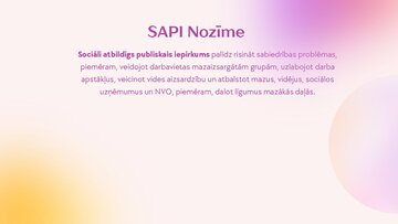 Presentations 'Sociāli atbildīgie publiskie iepirkumi.', 4.