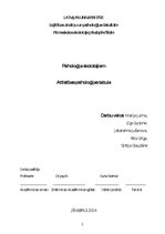 Summaries, Notes 'Attīstības psiholoģijas tabula', 1.