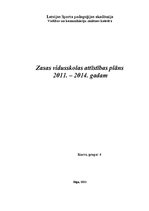Summaries, Notes 'Vidusskolas attīstība plāns no 2011. līdz 2014.gadam', 1.
