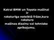 Presentations 'Īpaša pieprasījuma preces - BMW un Toyota automašīnas', 13.