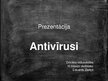 Presentations 'Antivīrusi', 1.