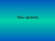 Presentations 'Talsu apraksts', 1.