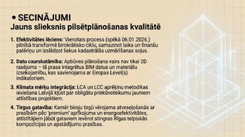 Presentations 'Zemesgabala apbūves attīstības potenciāls, BIM integrācija un ilgtspēja', 12.