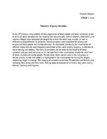 Summaries, Notes 'Summary of group discussion', 1.