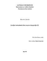 Research Papers 'Lauksaimniecības nozares integrācija Eiropas Savienībā', 1.