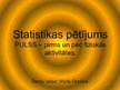 Presentations 'Statistikas pētījums. Pulss pirms un pēc fiziskas slodzes', 1.