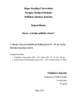 Summaries, Notes 'Cīņa par kundzību pie Baltijas jūras 16.-18.gadsimtā. Latvija Krievijas impērija', 1.