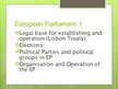 Presentations 'European Parliament', 2.
