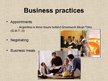 Presentations 'Business Etiquette in Argentina', 5.