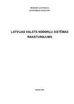 Research Papers 'Latvijas valsts nodokļu sistēmas raksturojums', 1.
