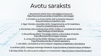 Presentations 'Dronu izmantošana būvniecības uzraudzībā un vadībā', 13.