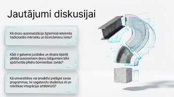 Presentations 'Dronu izmantošana būvniecības uzraudzībā un vadībā', 14.