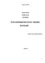 Research Papers 'Žans Bodrijārs masu mediju ietekmē', 1.