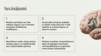 Presentations 'Kā muzikālā apmācība ietekmē kognitīvo attīstību', 14.