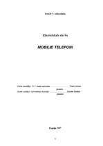 Research Papers 'Mobilie telefoni', 1.