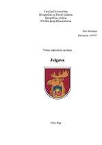Research Papers 'Jelgavas ģeogrāfiskais apraksts', 1.
