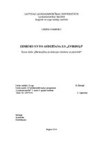 Research Papers 'Zemenes un to audzēšana ZS "Zvirbuļi"', 1.