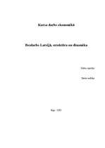 Research Papers 'Bezdarbs Latvijā, struktūra un dinamika', 1.