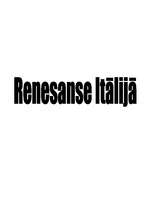 Research Papers 'Renesanse Itālijā', 1.