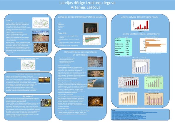 Presentations 'Latvijas derīgo izrakteņu ieguve', 1.