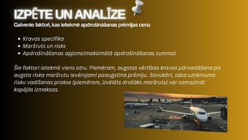Presentations 'Kravas apdrošināšanas izmaksu un risku ietekme', 7.