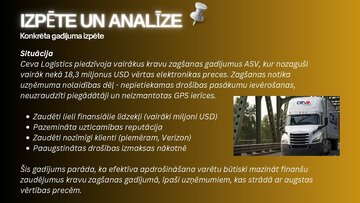 Presentations 'Kravas apdrošināšanas izmaksu un risku ietekme', 9.