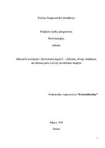 Research Papers 'Seksuālie noziegumi - jēdziens, cēloņi, tendences un raksturojums Latvijā, novēr', 1.