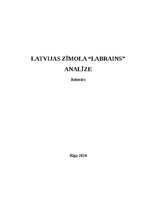 Research Papers 'Latvijas zīmola  "Labrains" analīze', 1.