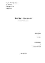 Summaries, Notes 'Latvijas vēstures avoti', 1.