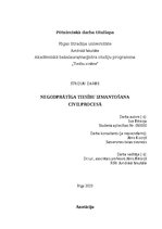 Research Papers 'Negodprātīga tiesību izmantošana civilprocesā', 1.