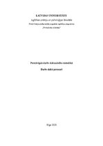 Summaries, Notes 'Patstāvīgais darbs dabaszinību metodikā - Darbs dabā pavasarī', 1.