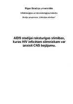 Summaries, Notes 'AIDS stadijai raksturīgas slimības, kuras HIV inficētam slimniekam var izraisīt ', 1.