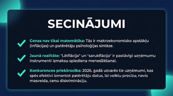Presentations 'Lielveikalu cenošanas stratēģijas un to ietekme uz patērētāju izvēli Latvijā un ', 15.