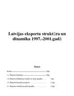 Research Papers 'Latvijas eksporta struktūra un dinamika no 1997. līdz 2001.gadam', 1.