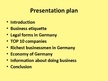 Presentations 'Business Etiquette in Germany', 2.