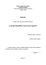 Research Papers 'Latvijas Republikas Satversmes tapšana', 1.