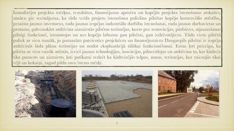 Presentations 'Daugavpils pilsētas īstenoto projektu analīze', 9.