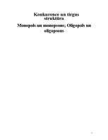 Summaries, Notes 'Konkurence un tirgus struktūra. Monopols un monopsons; oligopols un oligopsons', 1.