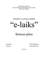 Research Papers 'Biznesa plāns interneta klubam "E-laiks"', 1.