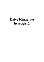 Research Papers 'Dzīve Kurzemes un Zemgales hercogistē', 1.
