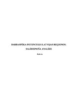 Research Papers 'Darbaspēka potenciāls Latvijas reģionos', 1.