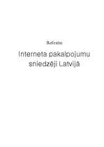 Research Papers 'Interneta pakalpojumu sniedzēji Latvijā', 1.