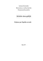 Research Papers 'Pētījums demogrāfijā par Siguldas novadu', 1.