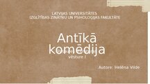 Presentations 'Antīkā komēdija', 1.