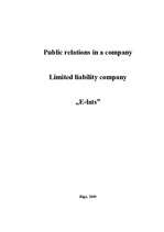 Research Papers 'Public Relations in a Company', 1.