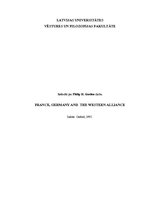 Research Papers 'Philip H.Gordon "France, Germany and The Western Alliance"', 1.