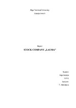 Research Papers 'Stock Company "Lauma"', 1.